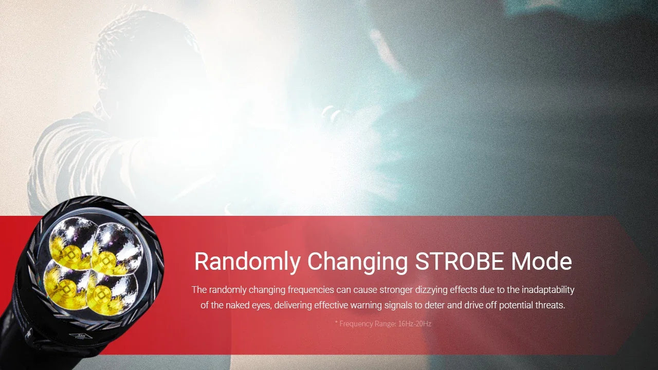 Nitecore EX7 6000 Lumens - Flashlight Rechargeable USB-C - Customizable Beam