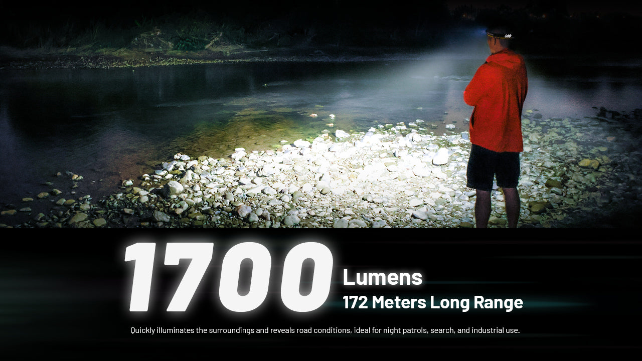 Nitecore NU45 Headlamp 1700 Lumens - Rechargeable USB-C - Proximity Sensor - IP68