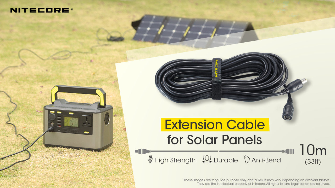Nitecore Extension Cable for FSP100/FSP100W Solar Panel - 10 Meters