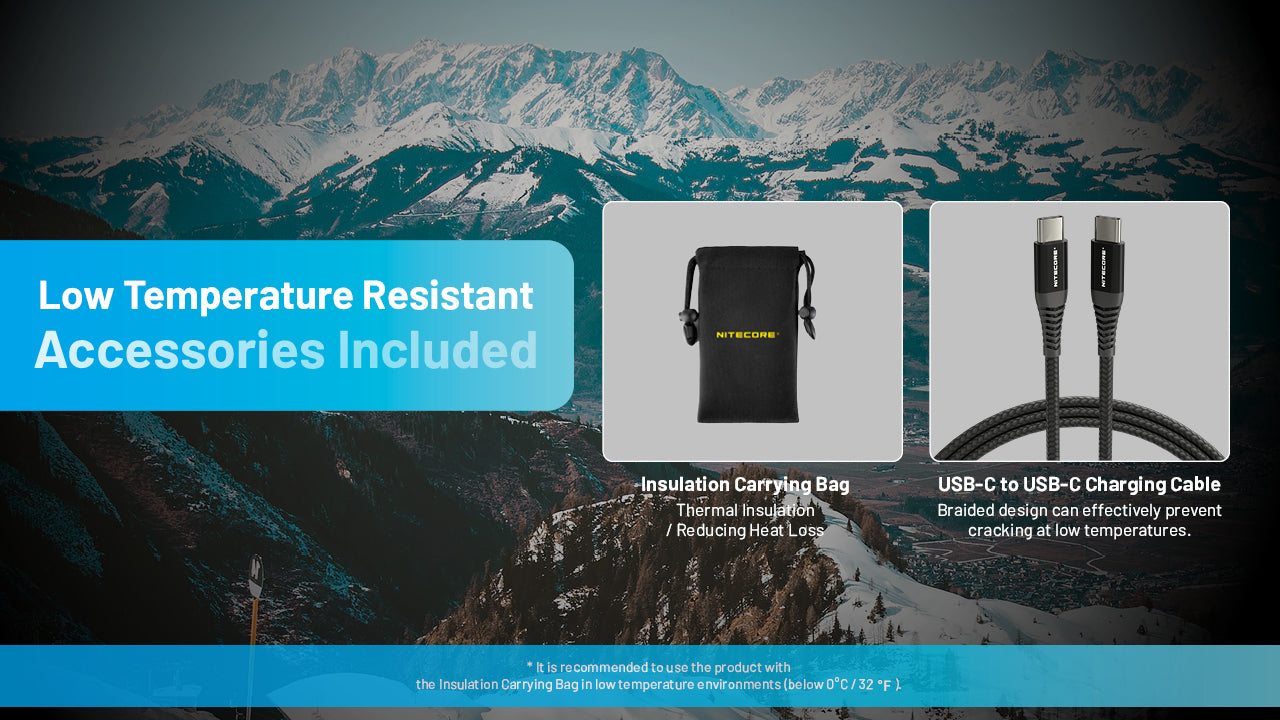 Batterie Externe Nitecore SUMMIT 20000 20000mAh - Températures Extrêmes -40°C - Power bank fibre de carbone