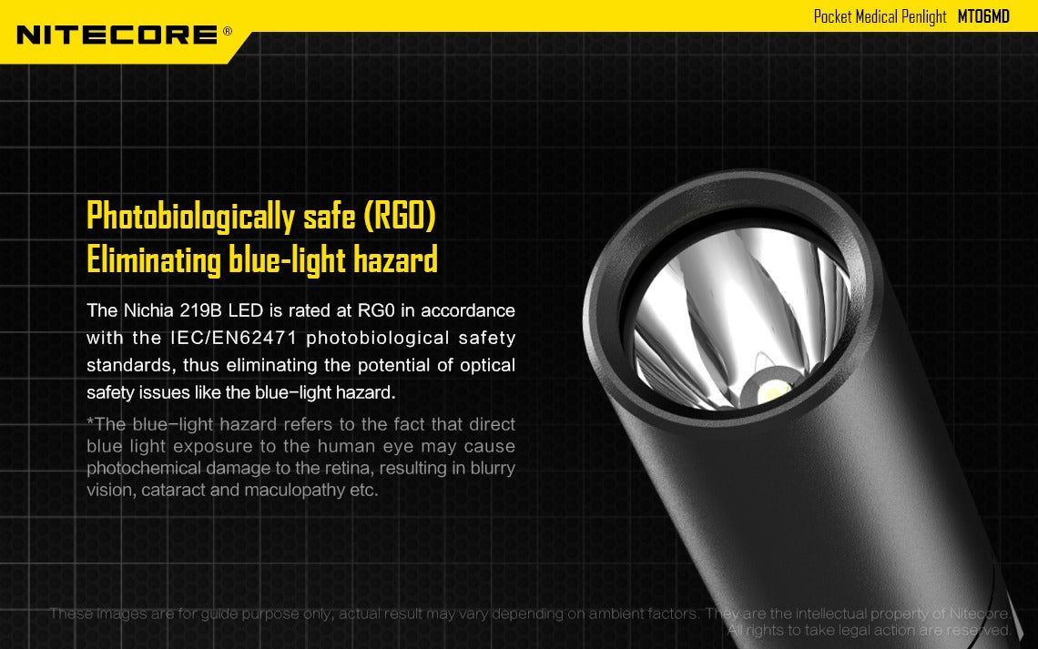 Nitecore MT06MD 180 Lumens - Medical Penlight Nichia CRI90 5000K 2x AAA