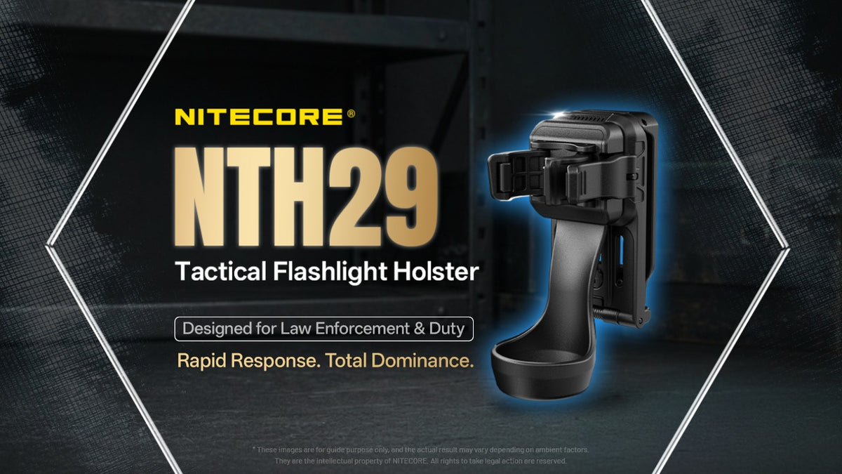 Nitecore NTH29 Tactical Flashlight Holster - P27iX, P20iX, P23i, P20i UV - 360° Rotation