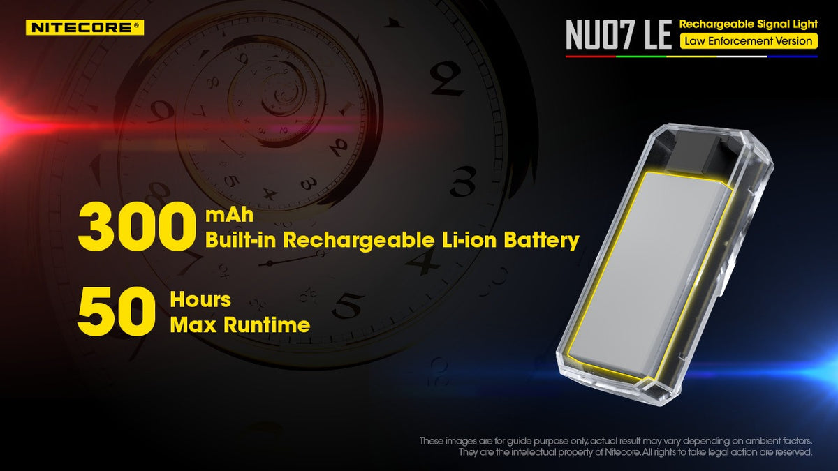 Nitecore NU07 LE 5-Color 11-Mode Rechargeable USB-C Signal Light Tactical