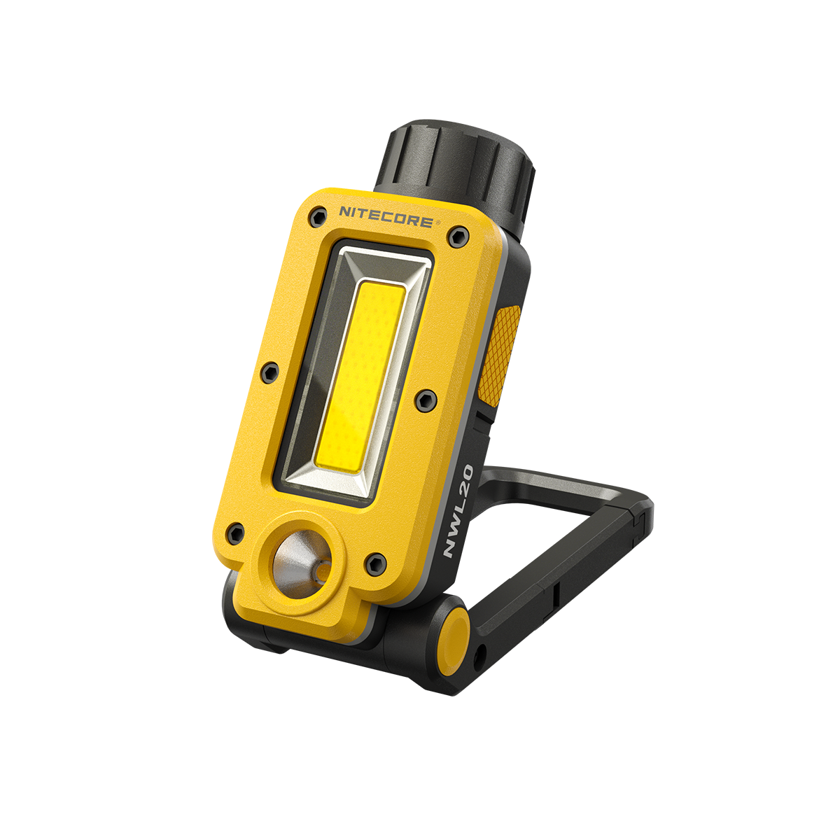 Nitecore NWL20 600 Lumens - Lampe de Travail Multifonctions Spotlight + Floodlight - Base Magnétique - Rechargeable USB-C