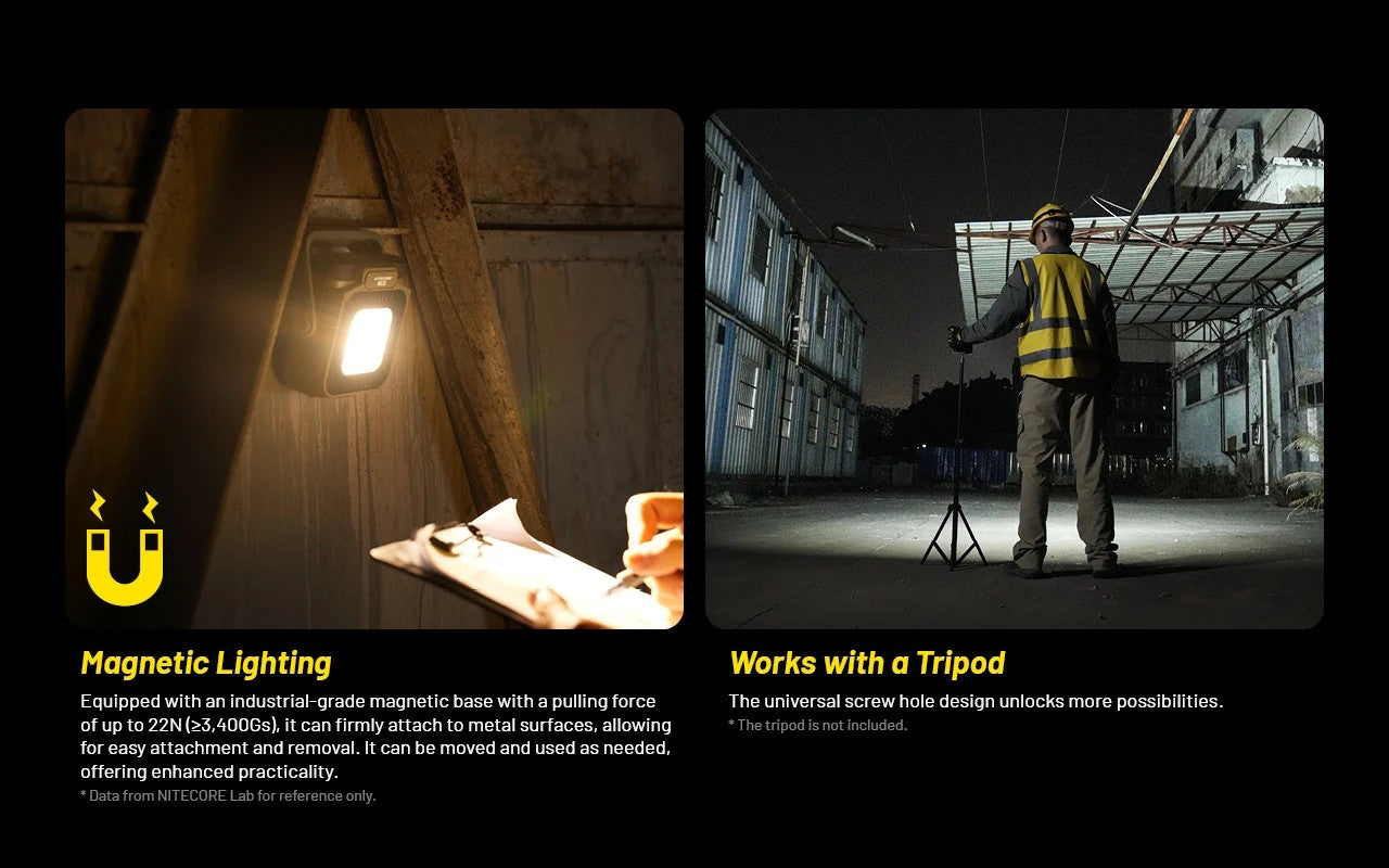 Nitecore NWL30 3000 Lumens - Lampe de Travail 3 en 1 - Anti-moustique - Powerbank - Rechargeable USB-C