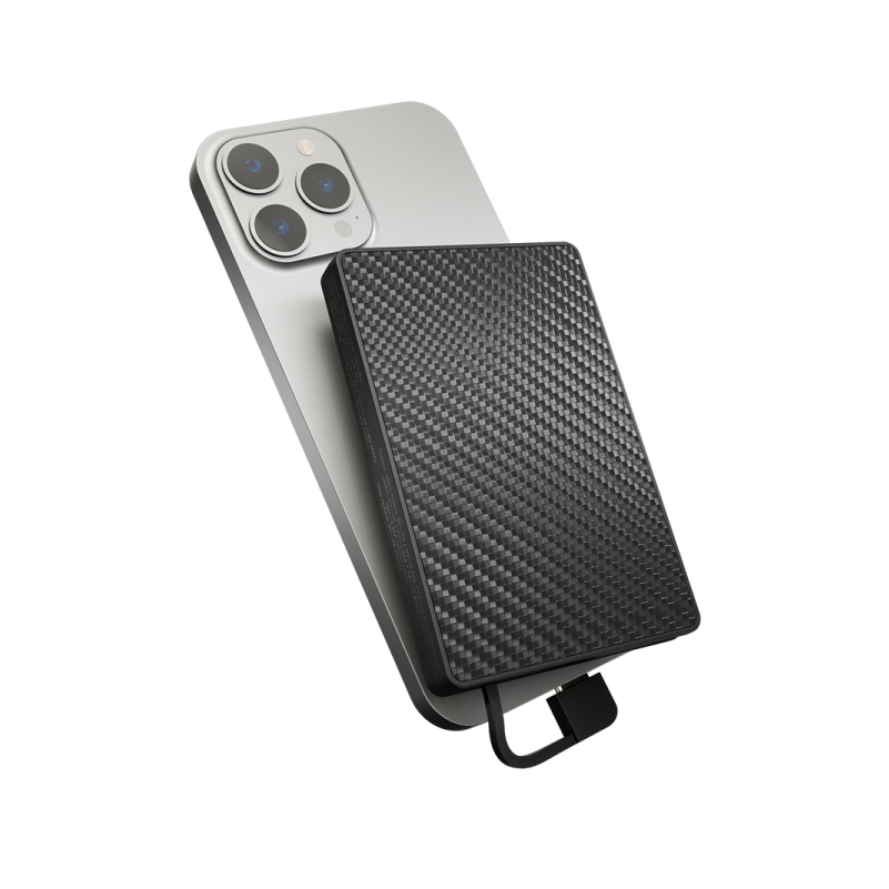 Nitecore Pocket 10000- Batterie Externe Powerbank Carbone 10000mAh - câble USB-C intégré