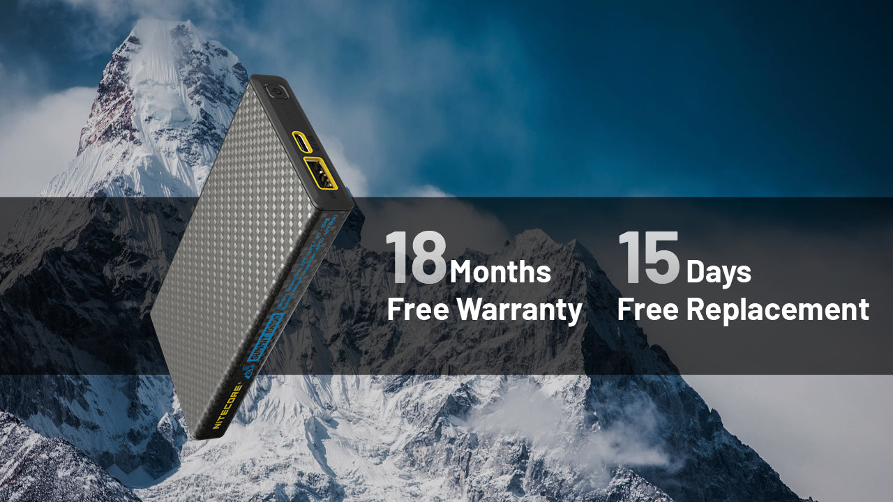 Batterie Externe Nitecore SUMMIT 10000 10000mAh - Températures Extrêmes -40°C - Power bank fibre de carbone