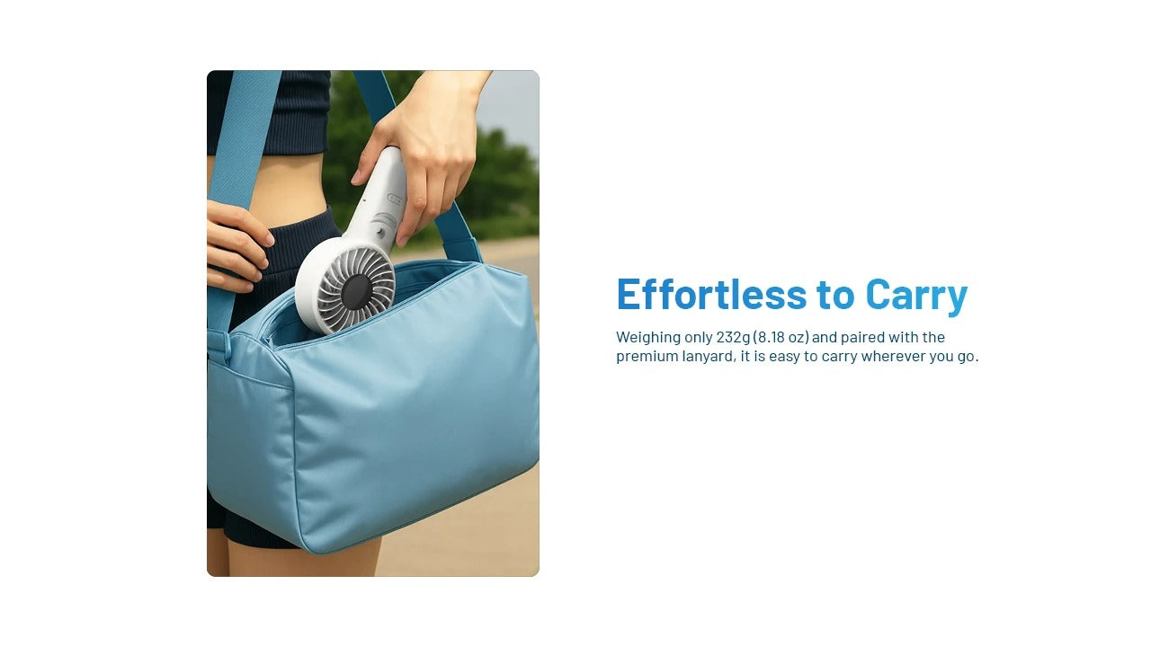 Nitecore izzCool 30 - Foldable Air Conditioner Fan USB-C 3500mAh Mist Cooling