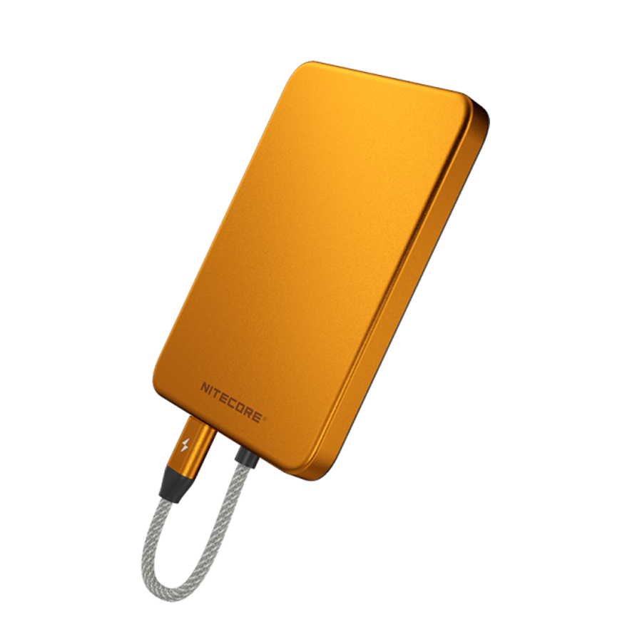 Nitecore POCKET 5 Powerbank 5000mAh - Magnetic - Built-in USB-C Cable - Ultra Thin 9mm - Rechargeable 22.5W