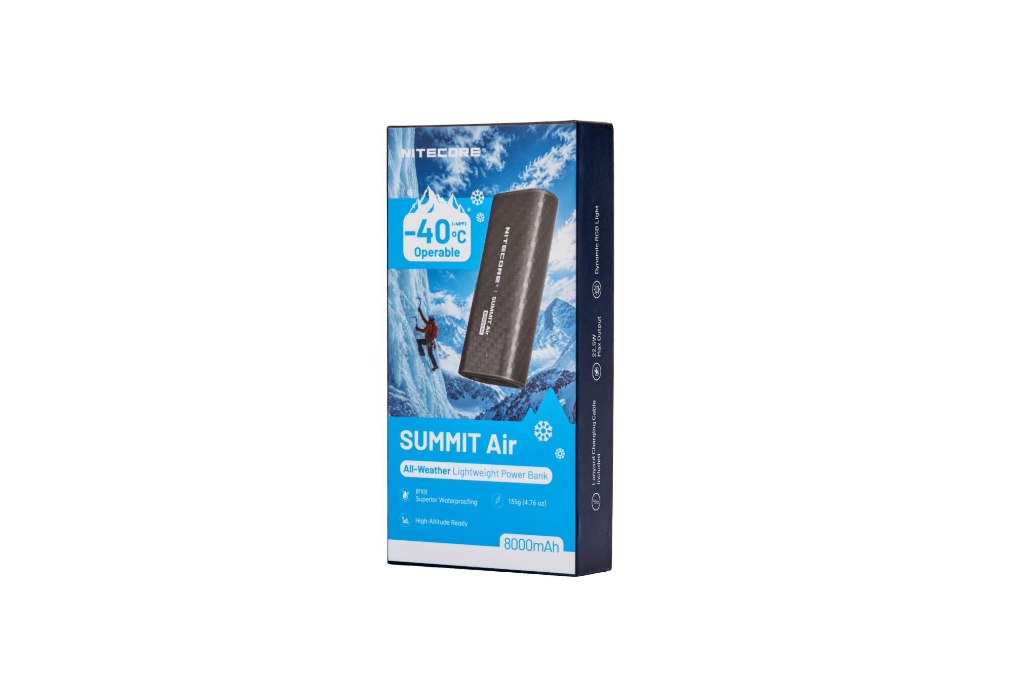 Nitecore Summit Air - Extreme Cold Power Bank 8000mAh -40°C Rechargeable USB-C