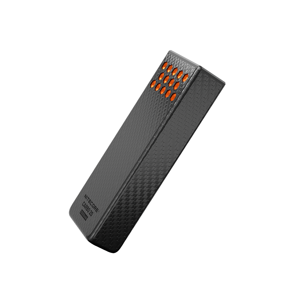 Nitecore CARBO 20 Power Bank 20000mAh - 65W Fast Charging USB-C - Carbon Fiber IPX8