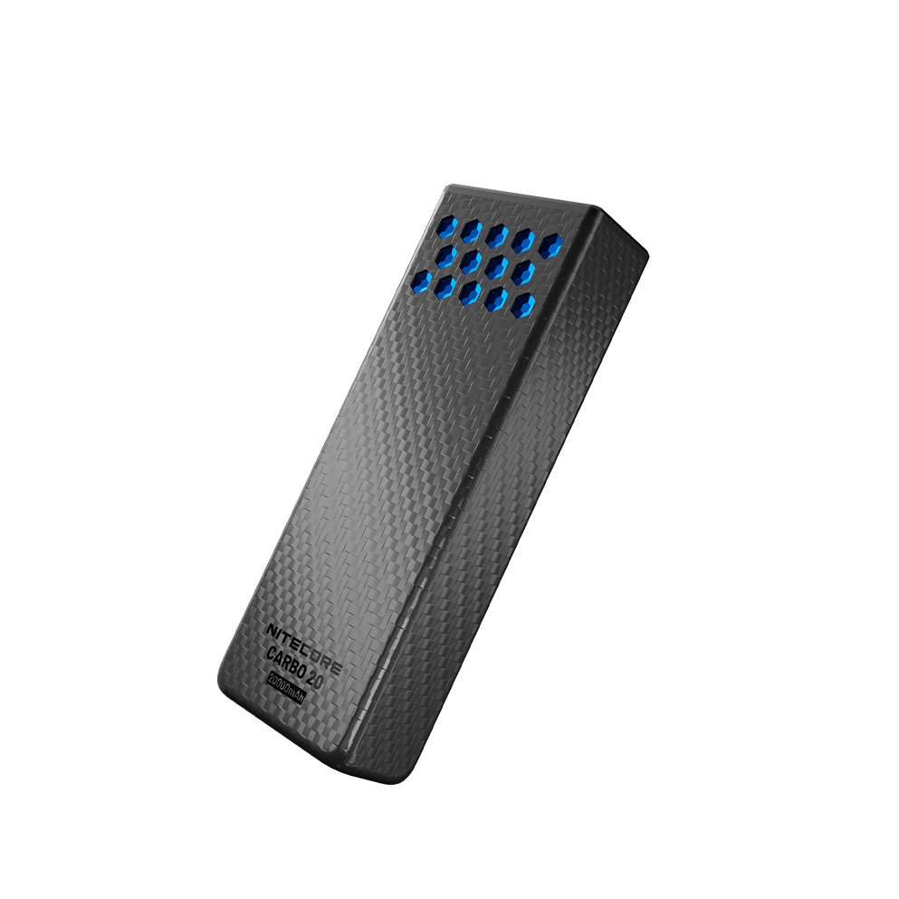 Nitecore CARBO 20 Power Bank 20000mAh - 65W Fast Charging USB-C - Carbon Fiber IPX8