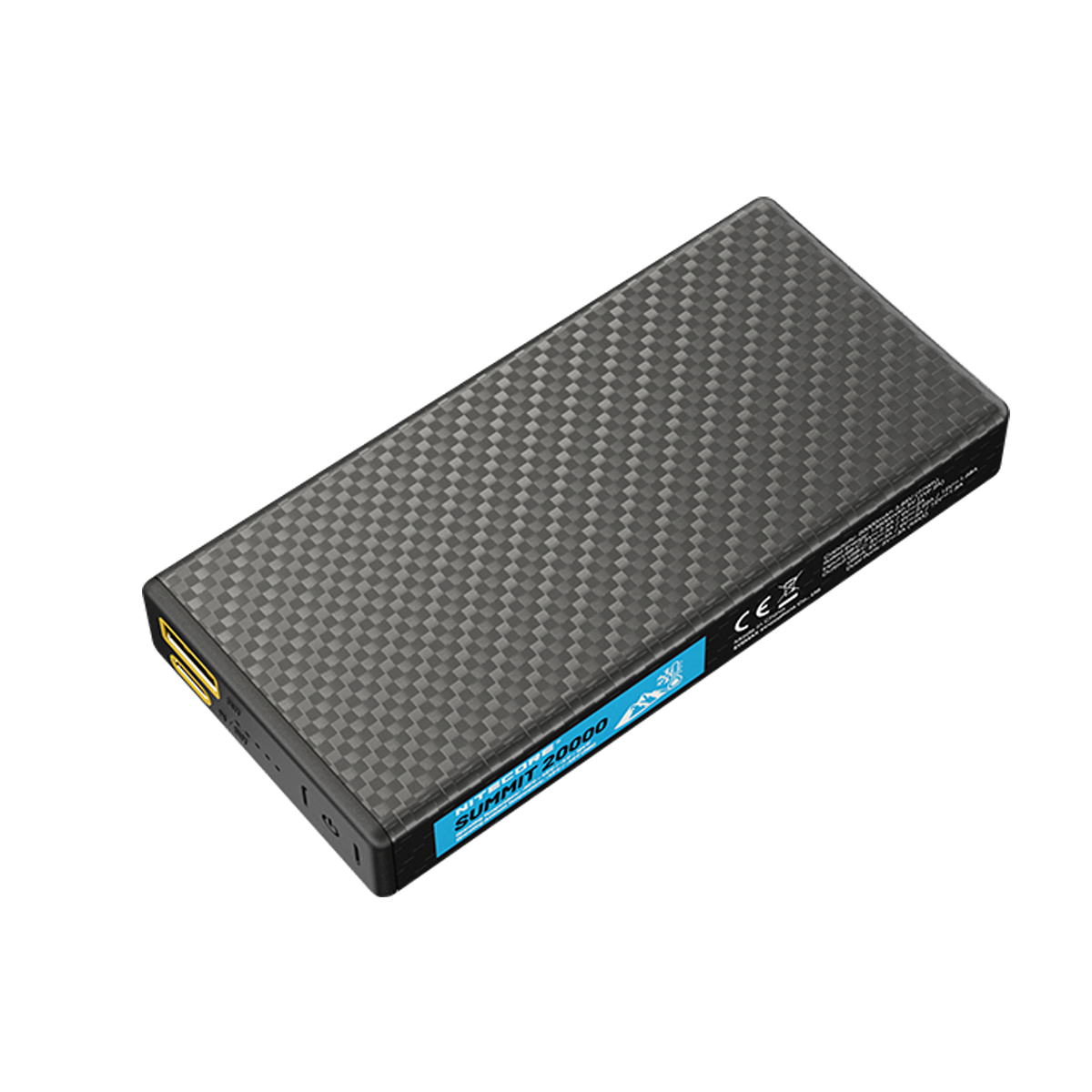 Batterie Externe Nitecore SUMMIT 20000 20000mAh - Températures Extrêmes -40°C - Power bank fibre de carbone