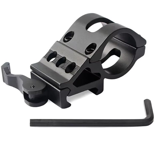 GM06 tactical mount for 25.4 mm diameter flashlight - Quick detach lever