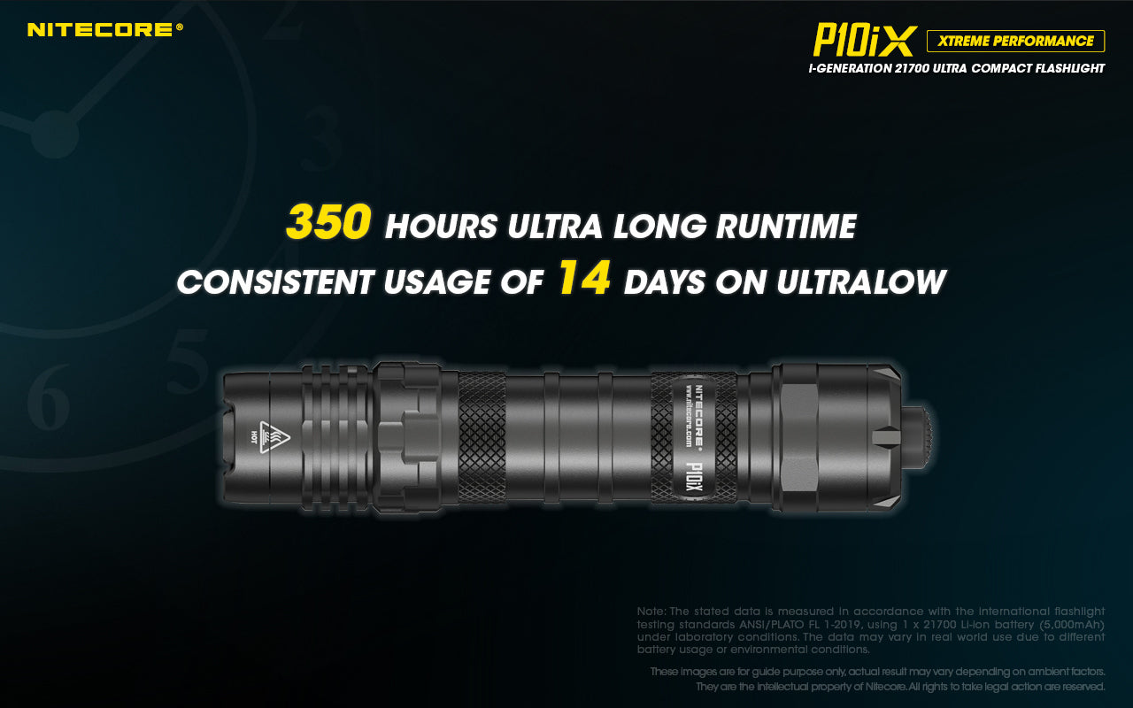 Nitecore P10iX 4000 Lumens - Tactical Flashlight Rechargeable USB-C - STROBE READY™ Gen 2 - Dual Mode