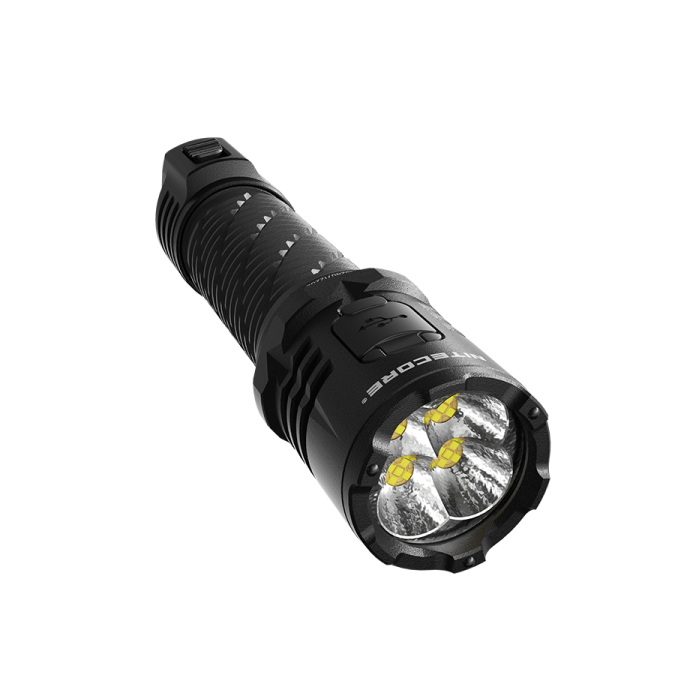 Nitecore P27iX 5000 Lumens - Tactical Flashlight Rechargeable USB-C - Triple Switch Customizable Beam