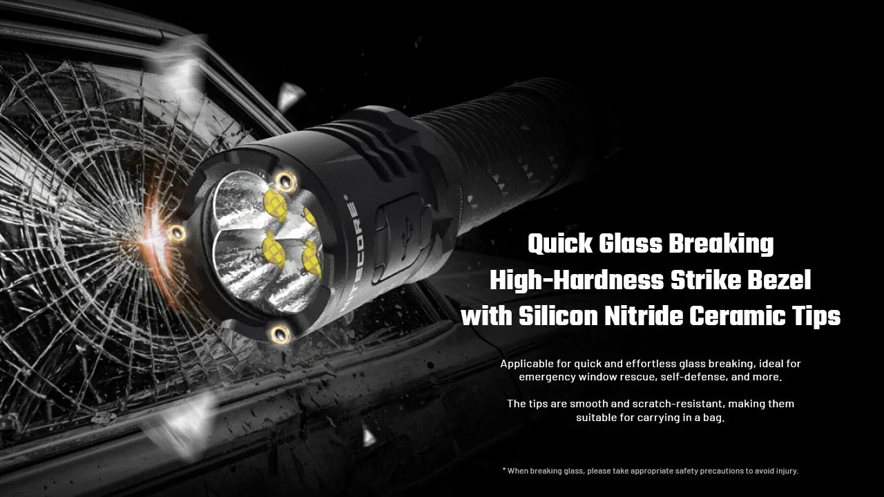 Nitecore P27iX 5000 Lumens - Tactical Flashlight Rechargeable USB-C - Triple Switch Customizable Beam