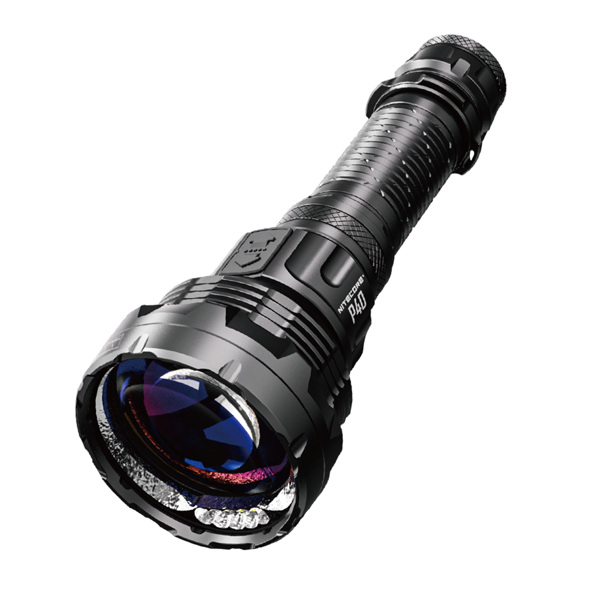 Nitecore P40 2000 Lumens - Long Range LEP Tactical Flashlight Rechargeable USB-C - Dual Beam Spot/Flood