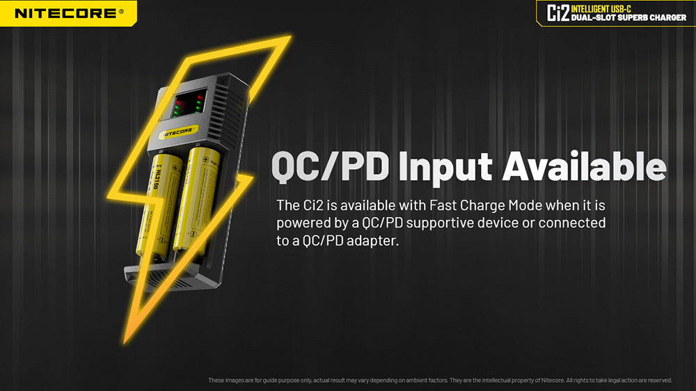 Chargeur Universel Intelligent Nitecore Ci2 - Deux emplacements de charge