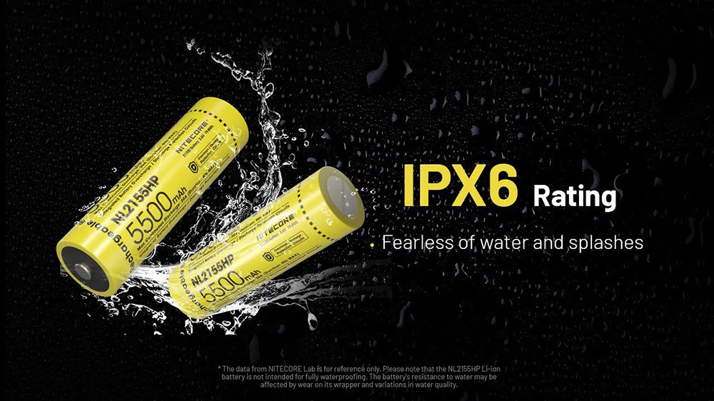 Batterie Nitecore NL2155HP 5500mAh 21700 Rechargeable - 20A Haute Performance