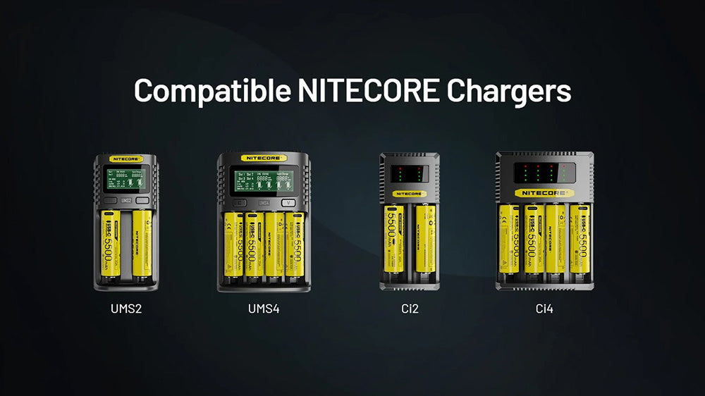 Nitecore NL2155HPR 5500mAh Rechargeable 21700 Battery - 20A USB-C Port