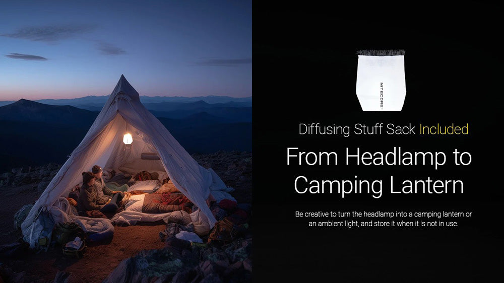 Lampe Frontale Nitecore HA27 UHE - 800 Lumens - 150 Mètres - Triple Température de Couleur MCT