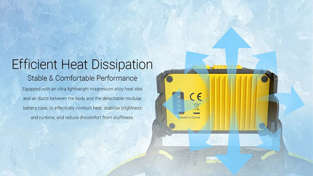 Lampe Frontale Nitecore HA27 UHE - 800 Lumens - 150 Mètres - Triple Température de Couleur MCT