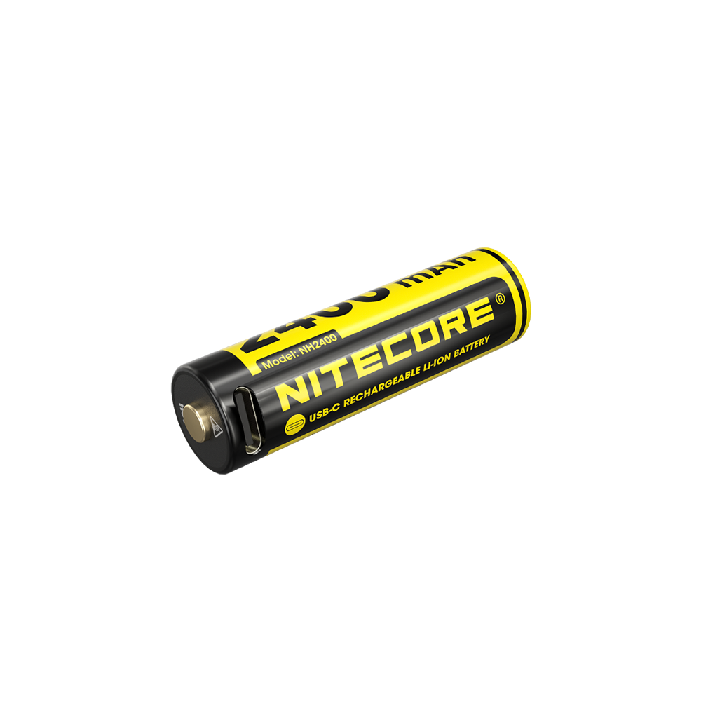 Pack Nitecore NH2400 4x Piles AA Rechargeables - 2400mAh Port USB-C