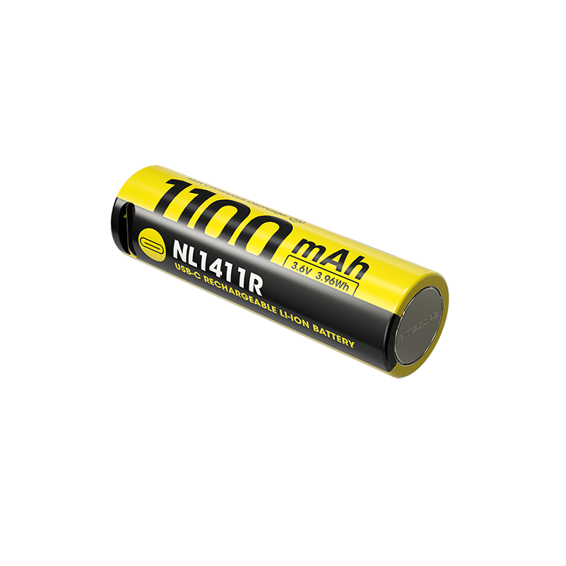 Nitecore NL1411R 1100mAh Rechargeable 14500 Battery - USB-C Port