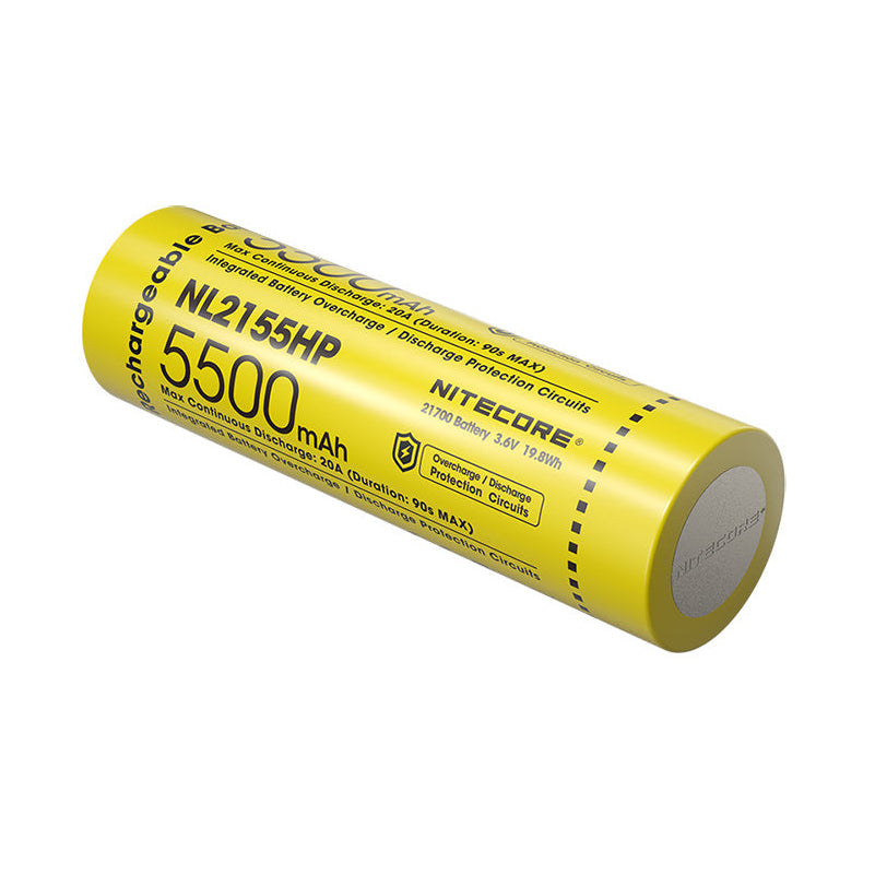 Batterie Nitecore NL2155HP 5500mAh 21700 Rechargeable - 20A Haute Performance