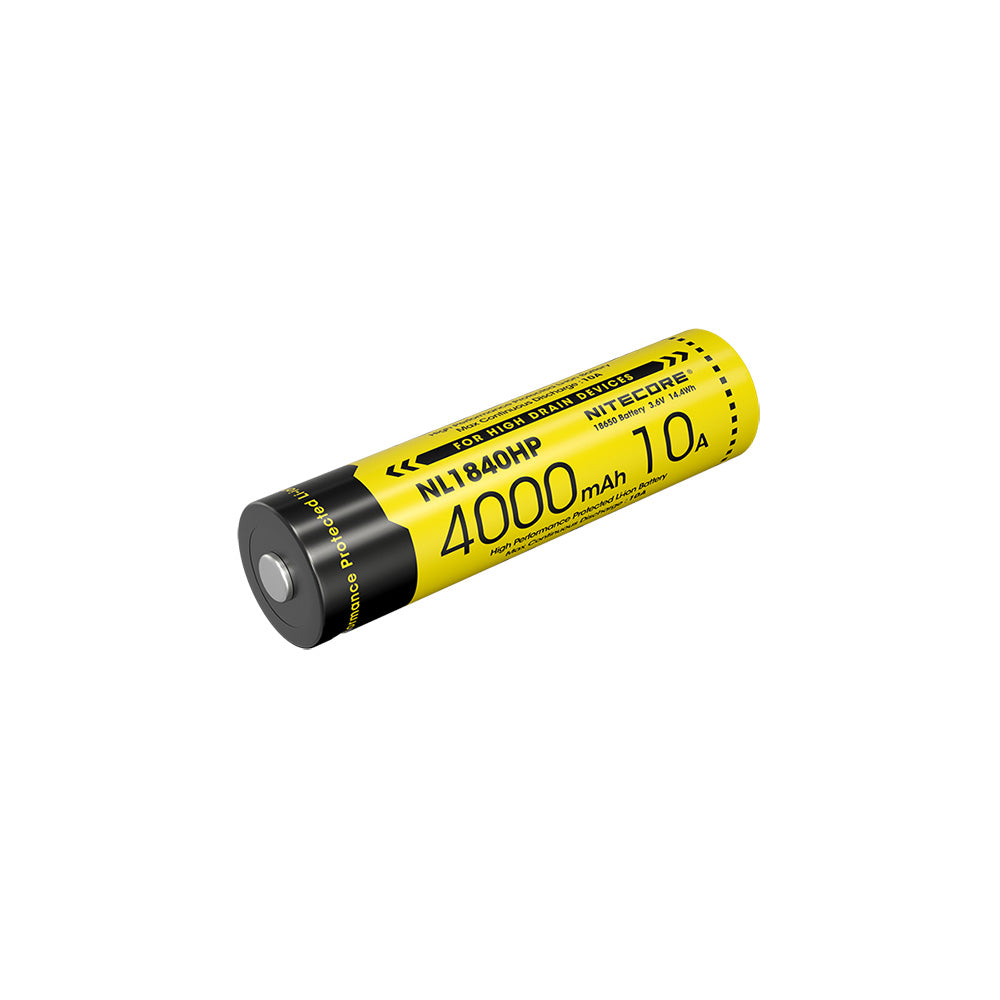 Nitecore NL1840HP 4000mAh Rechargeable 18650 Battery - 10A High Performance