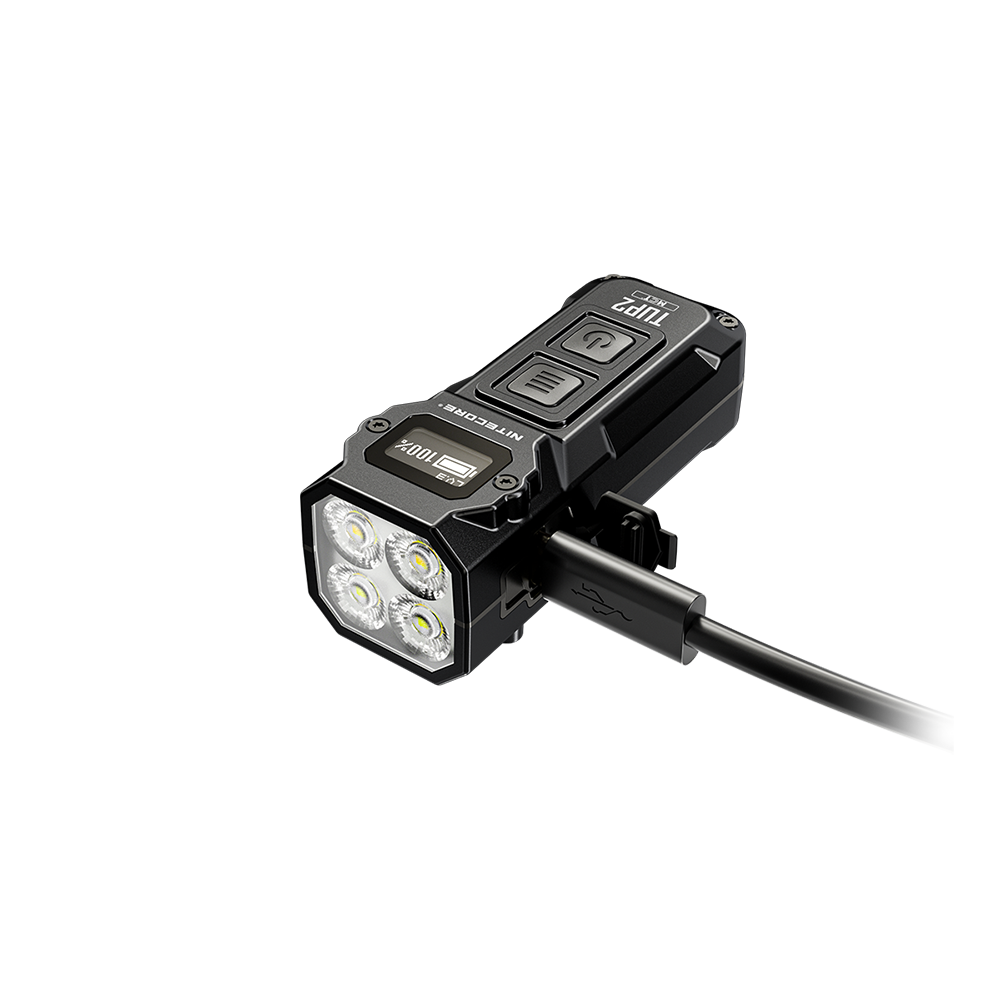 Nitecore TUP2 1200 Lumens OLED Display - 3 Color Temperatures Keychain Flashlight