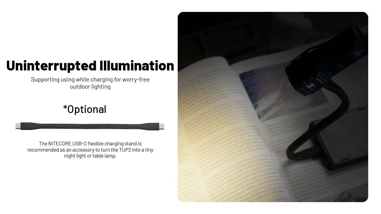 Nitecore TUP2 1200 Lumens OLED Display - 3 Color Temperatures Keychain Flashlight