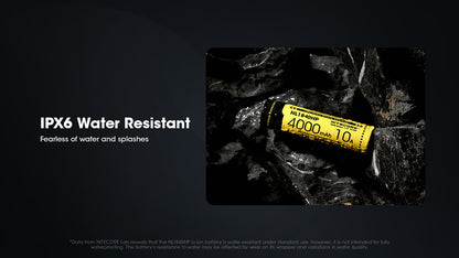 Batterie Nitecore NL1840HP 4000mAh 18650 Rechargeable - 10A Haute Performance