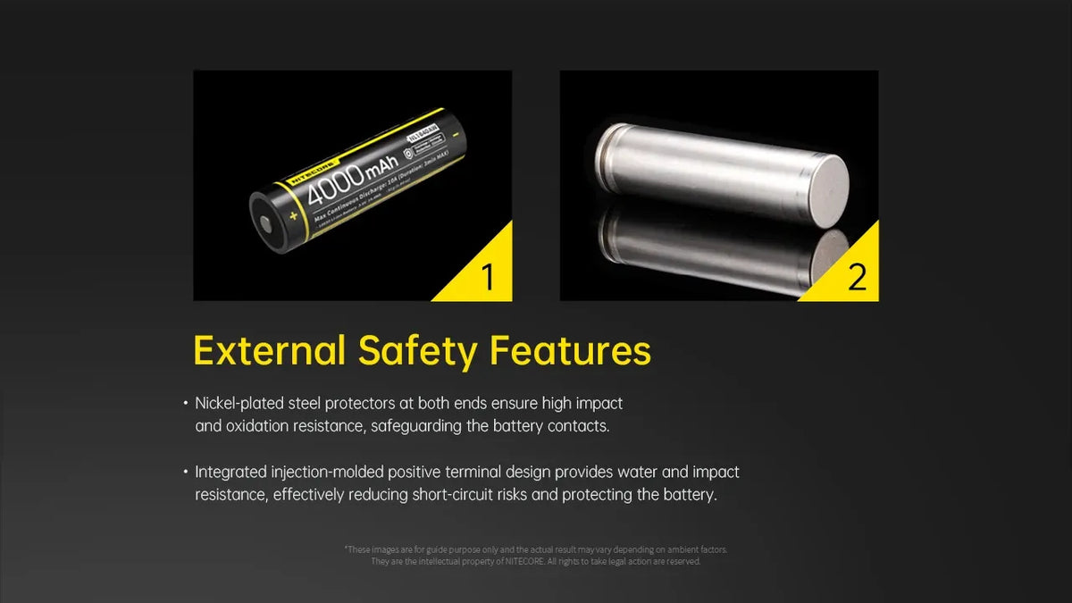 Batterie Nitecore NL1840AW 4000mAh 18650 Toutes-Conditions Grand Froid -40°C