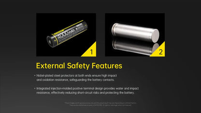 Batterie Nitecore NL1840AW 4000mAh 18650 Toutes-Conditions Grand Froid -40°C