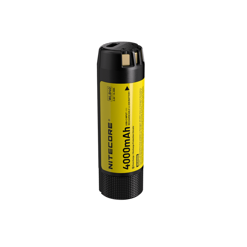 Batterie Nitecore WLB40 4000mAh Rechargeable USB-C - Lampe Professionnelle NWH20