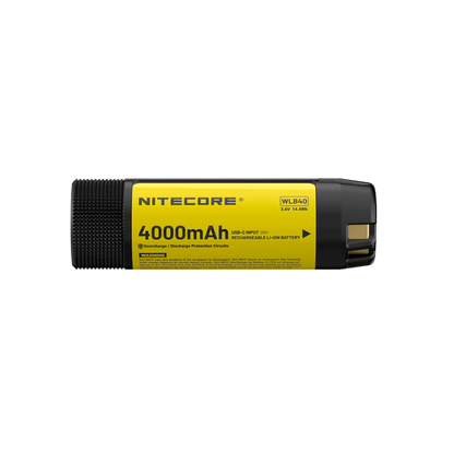 Batterie Nitecore WLB40 4000mAh Rechargeable USB-C - Lampe Professionnelle NWH20