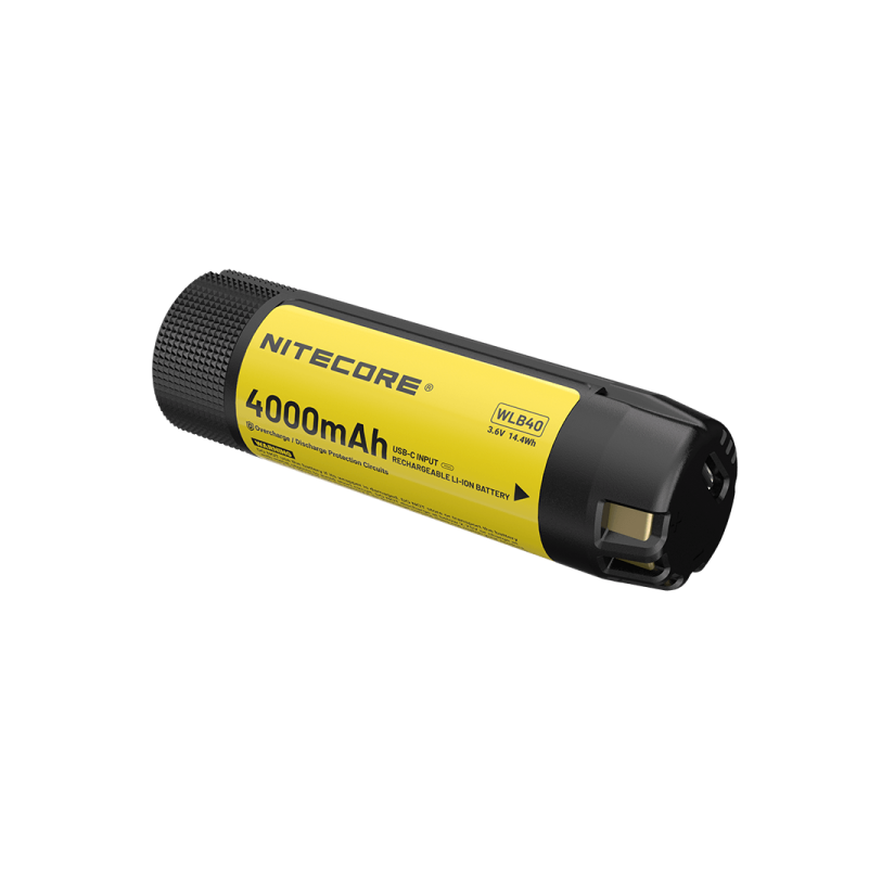 Batterie Nitecore WLB40 4000mAh Rechargeable USB-C - Lampe Professionnelle NWH20