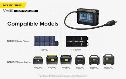 Nitecore SPM10 Solar Power Meter - Real-Time LCD Display - USB-C