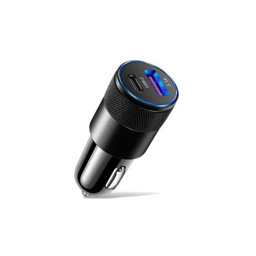 Fast car charger with 2 USB charging outlets 15W