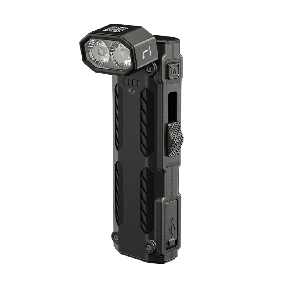 Nitecore EDC09 Flashlight 1600 Lumens - Swivel Head 102° - 3 Color Temperatures - Rechargeable USB-C