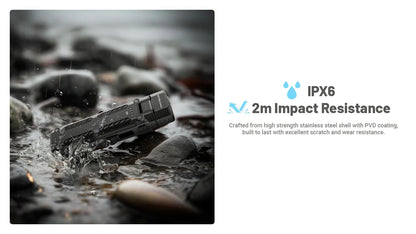 Nitecore EDC09 Flashlight 1600 Lumens - Swivel Head 102° - 3 Color Temperatures - Rechargeable USB-C