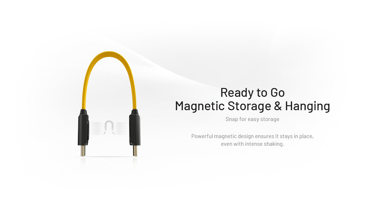 Nitecore NLink10 Fast Charging USB-C Cable 60W - Compact Magnetic - Gold-Plated Connectors PD QC