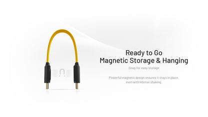 Nitecore NLink10 Fast Charging USB-C Cable 60W - Compact Magnetic - Gold-Plated Connectors PD QC