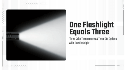 Lampe Torche Nitecore EDC07 1500 Lumens - 3 Températures CRI 97/83/73 - Rechargeable USB-C - Design Slim Ultra-Léger