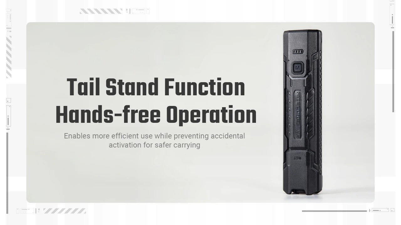 Lampe Torche Nitecore EDC07 1500 Lumens - 3 Températures CRI 97/83/73 - Rechargeable USB-C - Design Slim Ultra-Léger