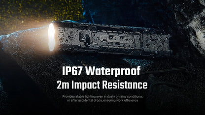 Lampe Torche Nitecore EDC07 1500 Lumens - 3 Températures CRI 97/83/73 - Rechargeable USB-C - Design Slim Ultra-Léger