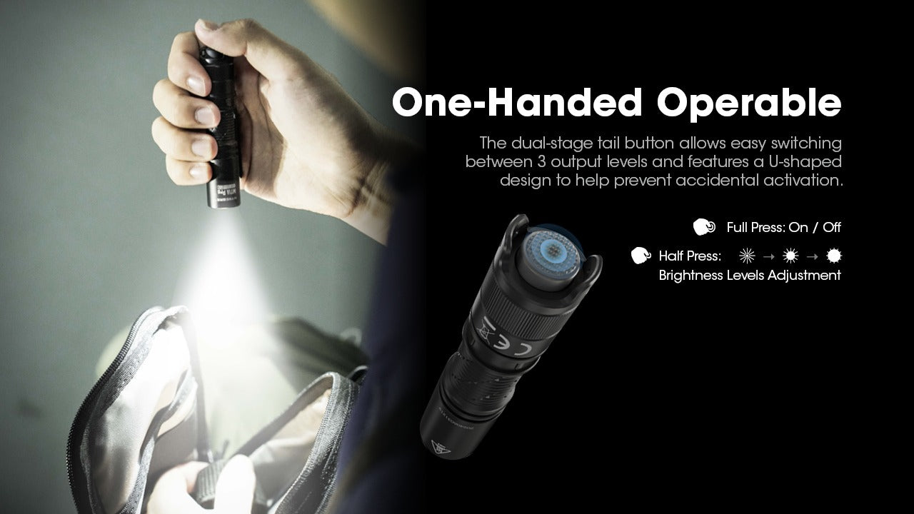 Nitecore MT1A Pro 800 Lumens - Compact EDC Flashlight USB-C Rechargeable AA Compatible