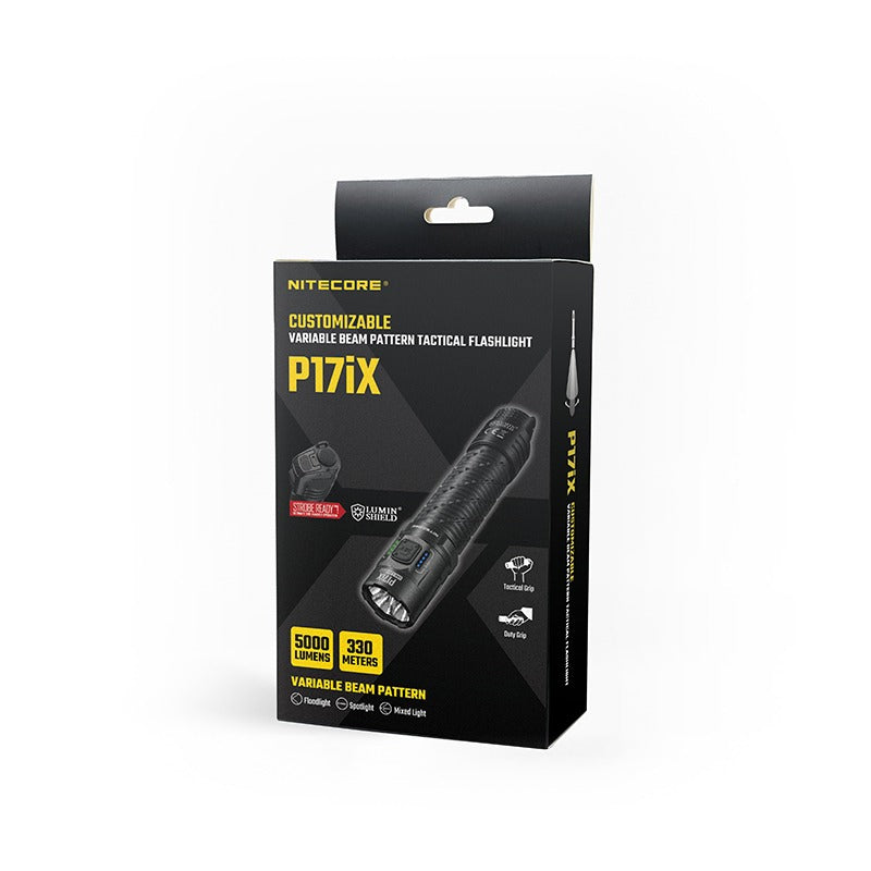 Nitecore P17iX 5000 Lumens - Compact Tactical Flashlight Customizable Controls - Triple Switch